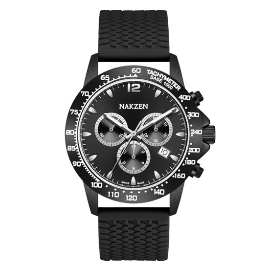 Rubber strap Swiss chronograph - MC2K1045